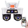 Camera de Supraveghere JORTAN, WiFi, Tripla, 9MP, PTZ 355°, 3 Lentile, IP66, Audio Bidierctional + Card 32GB