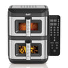 Friteuză cu Aer Cald, Digitală RAF R.5280, 12L (6L+6L), 2800W, Dublu Coș, Display Tactil