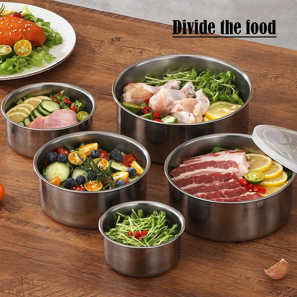 Tocător Electric 3L din Inox + Set 5 Caserole Metalice cu Capac CADOU