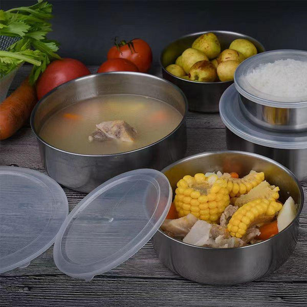 Tocător Electric 3L din Inox + Set 5 Caserole Metalice cu Capac CADOU