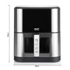 Friteuză Air Fryer Digitală Profesională RAF R.50005, 8L, 1800W, Inox