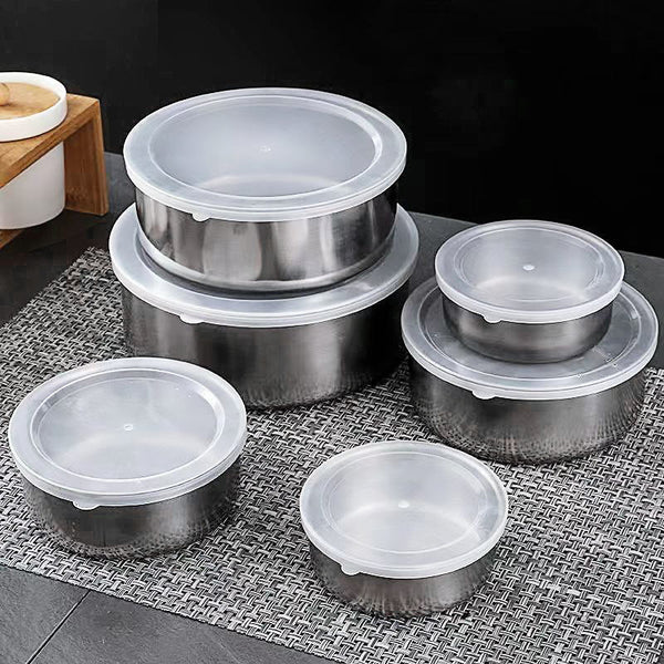 Tocător Electric 3L din Inox + Set 5 Caserole Metalice cu Capac CADOU