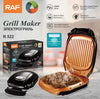 Sandwich Maker Grill Panini RAF R.522, Suprafață Antiaderentă, 850W