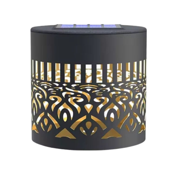Set 3 Lămpi Solare de Perete cu Efect Mandala, Aprindere Automată, Rezistente la Intemperii