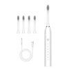 Set 2 Periuțe de Dinți Electrice, 6 Moduri, Temporizator, 4 Capete de Schimb, Suport și Carcasă