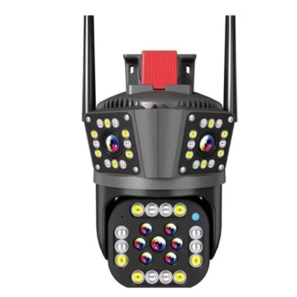 Camera de Supraveghere Inteligenta 4G pentru exterior cu doua lentile detectare a miscarii vedere pe timp de noapte 12MP