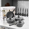 Set oale si ustensile bucatarie, 13 piese