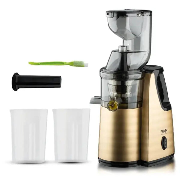 Storcător Fructe și Legume RAF cu extracție lentă, 150W, nutrienți maximi, zgomot redus