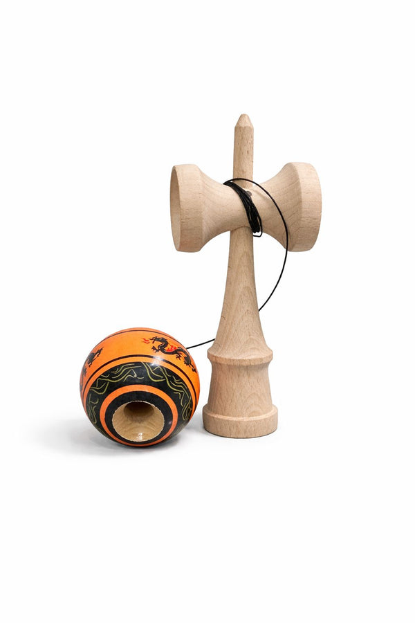 Kendama X Originala, Profesionala, DRAGON Series, Super Sticky cu Cupe Mari King Size V3