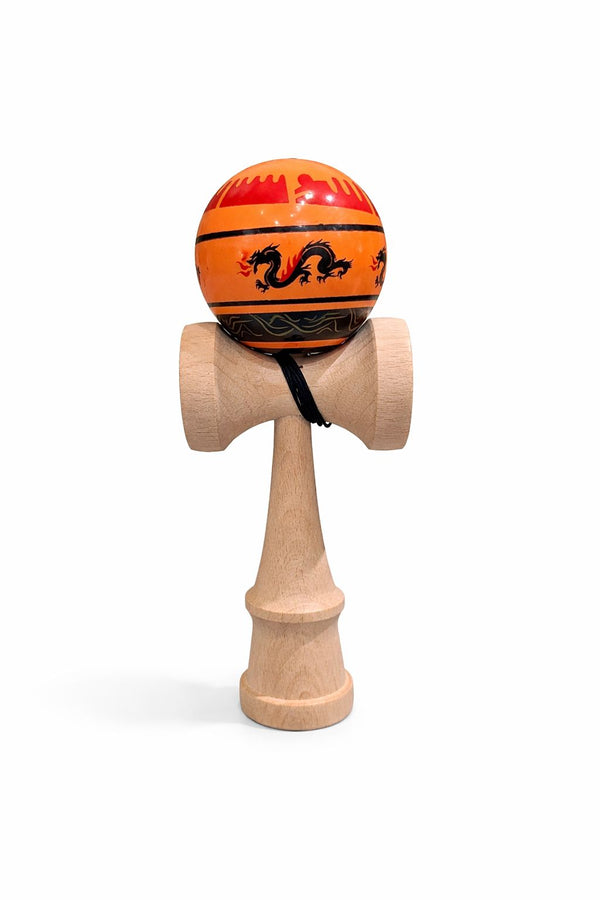 Kendama X Originala, Profesionala, DRAGON Series, Super Sticky cu Cupe Mari King Size V3