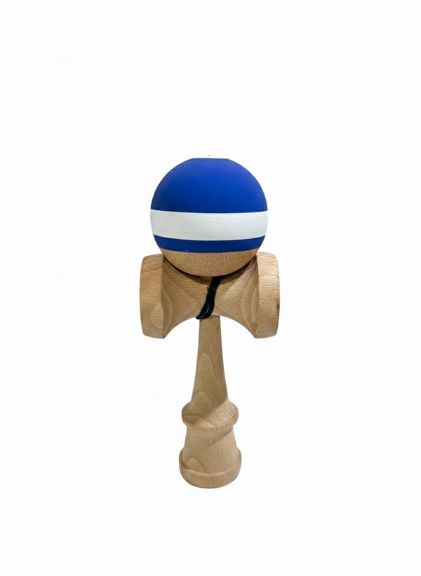 Kendama Super Sticky, Profesionala, Stef's Cat, din Lemn, Rubber Ball, 18 x 7 x 6 cm, Bicolor