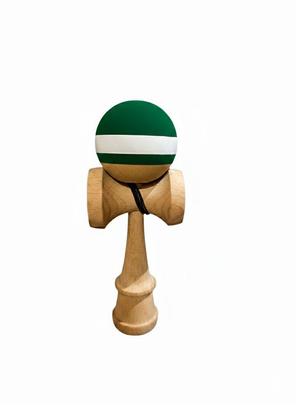 Kendama Super Sticky, Profesionala, Stef's Cat, din Lemn, Rubber Ball, 18 x 7 x 6 cm, Bicolor