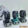 Ventilator Puternic Portabil Cu Incarcare Solara Si Radio FM
