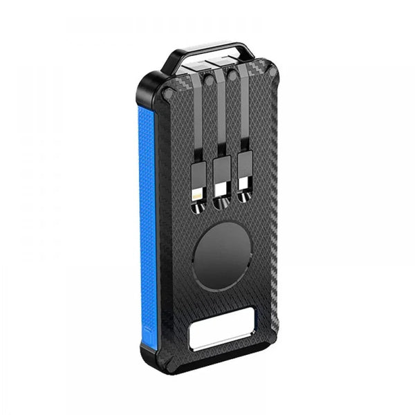 Baterie externa cu incarcare solara si 3 cabluri de incarcare incluse