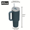 Mini blender portabil (450 ml, 12 lame, fără BPA) + termos auto din oțel inoxidabil 1200 ml