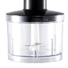 Blender RAF R3007, 4 in 1, 1600W, cu recipient de 500ml, vas de 600ml, tel si lame din otel, 2 viteze, argintiu-negru