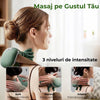 Aparat Masaj Cervical Multifunctional,4D, 3 Intensitati, 2 Trepte Caldura 40/45°C, Wireless, Autonomie 70 min