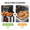 Friteuză Air Fryer Digitală Profesională RAF R.50005, 8L, 1800W, Inox