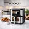 Friteuză Air Fryer Digitală Profesională RAF R.50005, 8L, 1800W, Inox