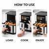 Friteuză Air Fryer Digitală Profesională RAF R.50005, 8L, 1800W, Inox