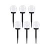 Set 6 lampi solare pentru alei, senzor amurg, LED cu lumina rece, timp de lucru 6 ore