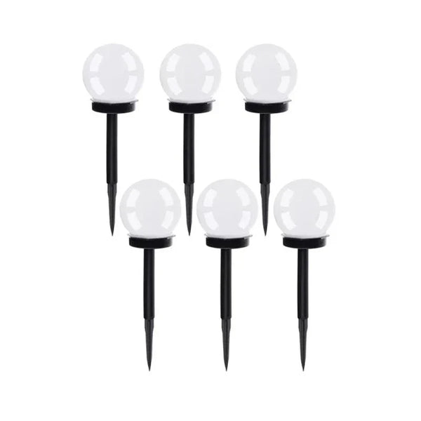 Set 6 lampi solare pentru alei, senzor amurg, LED cu lumina rece, timp de lucru 6 ore