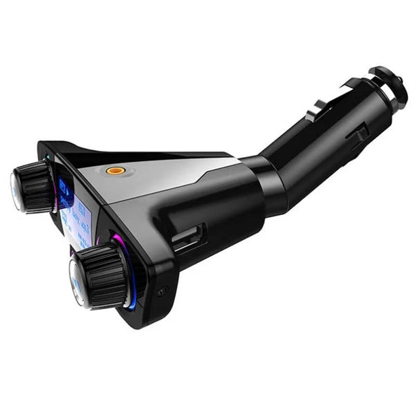 Set 2 x Transmitator auto M20 FM cu MP3 Player, Bluetooth 4.0, AUX, Handsfree, Cititor Carduri, Functie Incarcare Telefon si Brat Flexibil