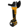 Polizor unghiular cu 2 acumulatori, Brushless, 48 V, 5 Ah, Diametru disc 125 mm, 8100 Rpm, Galben