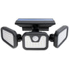 Set 2 x Lampa solara, de exterior cu 3 capete, LED, incarcare solara