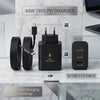 1+1 CADOU Încărcător Rapid 65W PD, Tehnologie GaN, 2x USB-C, 1x USB-A, Super Fast Charging, Cablu USB-C Inclus – Negru