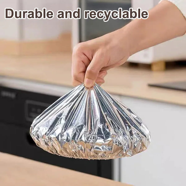 Set 50 Capace Termoizolante Reutilizabile, 36 cm, Aluminiu Alimentar, cu Elastic