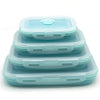 Set 4 cutii de pranz pliabile din silicon
