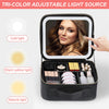 Portfard impermeabil, compartiment ajustabil, cu LED, negru