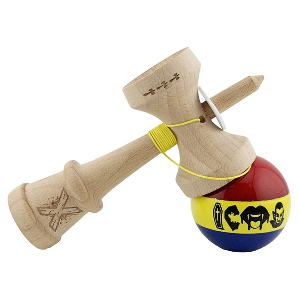 Kendama X Originala, Profesionala, Flippy, Tricolor Edition Vampir Dracula