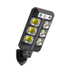 Set 3 x Lampa Solara Stradala LED,  10W, Senzor miscare, Telecomanda, Negru