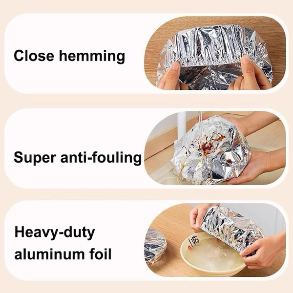 Set 50 Capace Termoizolante Reutilizabile, 36 cm, Aluminiu Alimentar, cu Elastic