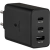 1+1 CADOU Încărcător Rapid 65W PD, Tehnologie GaN, 2x USB-C, 1x USB-A, Super Fast Charging, Cablu USB-C Inclus – Negru