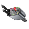Incarcator Auto 4 in 1 Retractabil – 66W Incarcare Super Rapida, Proiectie Cer Instelat, Porturi USB & Type-C, Cabluri iPhone si Type-C, Unghi Reglabil 180°