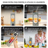 Mini Blender Electric, Portabil si Multifunctional, 12 lame din otel, Fara BPA, Capacitate 450ml