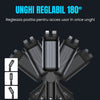 Incarcator Auto 4 in 1 Retractabil – 66W Incarcare Super Rapida, Proiectie Cer Instelat, Porturi USB & Type-C, Cabluri iPhone si Type-C, Unghi Reglabil 180°