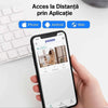 Set 2 camere supraveghere WiFi + 2 carduri microSD 32GB incluse, 360°, 2MP Full HD, vedere nocturnă