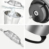 Tocător Electric 3L din Inox + Set 5 Caserole Metalice cu Capac CADOU