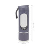 Mini blender portabil (450 ml, 12 lame, fără BPA) + termos auto din oțel inoxidabil 1200 ml