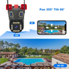 Camera de Supraveghere WiFi 12MP Ultra HD cu Zoom 5X, PTZ Rotire 360°, Vedere Nocturna si Card 32GB