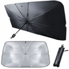 PACHET Lanterna LED, reincarcabila, functie Powerbank, 4 moduri iluminare, trepied inclus + Parasolar pliabil tip umbrela pentru parbrizul masinii