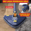 Oferta 1+1 Mop cu cap triunghiular, reglabil, rotire 360 grade + 2 lavete CADOU