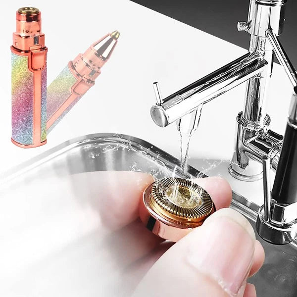 1+1 CADOU Epilator facial si sprancene, portabil, reincarcabil, 2in1