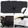 PACHET Lanterna LED, reincarcabila, functie Powerbank, 4 moduri iluminare, trepied inclus + Parasolar pliabil tip umbrela pentru parbrizul masinii