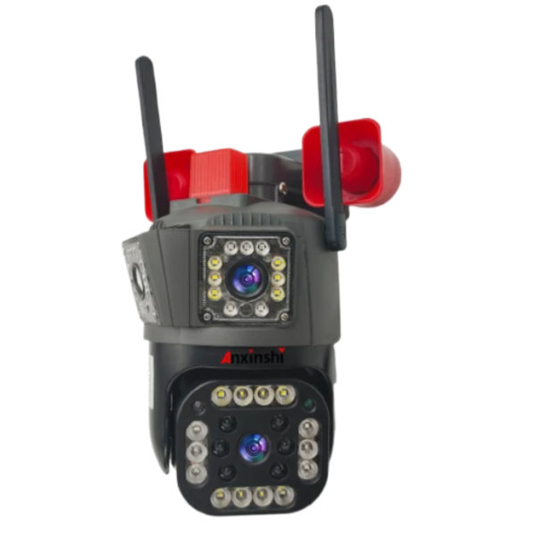 Camera de Supraveghere WiFi 12MP Ultra HD cu Zoom 5X, PTZ Rotire 360°, Vedere Nocturna si Card 32GB