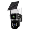 Camera Supraveghere 4G cu Panou Solar - Dubla Lentila 360°, Full HD, Viziune Nocturna Color + Card 32GB